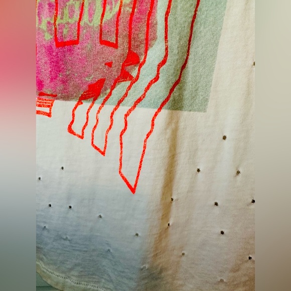 🍭 GUESS Mens Trippy Livin' Graphic T-Shirt, White, X-Large - Picture 8 of 11